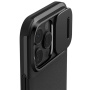 Spigen Optik Armor tartós burkolat csúsztatható kamerafedéllel és MagSafe iPhone 16 Pro Max készülékhez - fekete