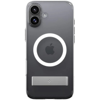 Spigen Ultra Hybrid S átlátszó burkolat állvánnyal és MagSafe iPhone 16-hoz – átlátszó
