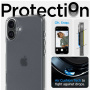 Spigen Ultra Hybrid matt átlátszó tok iPhone 16-hoz - átlátszó