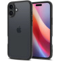 Spigen Ultra Hybrid matt átlátszó tok színes kerettel iPhone 16-hoz - fekete
