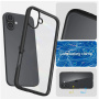 Spigen Ultra Hybrid matt átlátszó tok színes kerettel iPhone 16-hoz - fekete