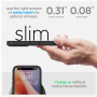 Spigen Ultra Hybrid matt átlátszó tok színes kerettel iPhone 16-hoz - fekete