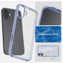 Spigen Ultra Hybrid átlátszó tok színes kerettel iPhone 16 Plus készülékhez - kék