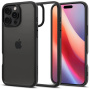 Spigen Ultra Hybrid matt átlátszó tok színes kerettel iPhone 16 Pro - fekete