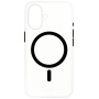 FIXED MagPurity átlátszó borító fekete MagSafe iPhone 16-hoz - átlátszó