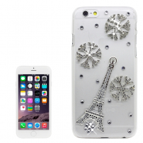 Luxus tok / borító gyémánt stílusú kövek - Apple iPhone 6S / 6 - Eiffel