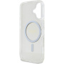Guess IML csillogó gyűrű borító MagSafe-el* iPhone 16-hoz - átlátszó