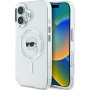 Karl Lagerfeld IML Karl Head fémváz borítás MagSafe-el* iPhone 16-hoz - átlátszó