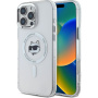 Karl Lagerfeld IML Choupette fej fém váz burkolat MagSafe-el* iPhone 16 Pro Max készülékhez - átlátszó