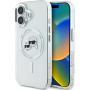 Karl Lagerfeld IML K&CH Heads fémváz burkolat MagSafe-el* iPhone 16-hoz - átlátszó