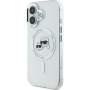 Karl Lagerfeld IML K&CH Heads fémváz burkolat MagSafe-el* iPhone 16 Plus készülékhez - átlátszó