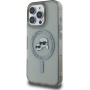 Karl Lagerfeld IML K&CH Heads fémváz burkolat MagSafe-el* iPhone 16 Pro készülékhez - szürke