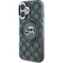 Karl Lagerfeld IML Monogram K&CH fejvédő MagSafe-el* iPhone 16-hoz - fekete
