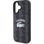 Lacoste Blend Monogram borító MagSafe-el* iPhone 16-hoz - fekete