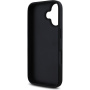 Guess 4G háromszög fém logó borító iPhone 16-hoz - fekete