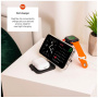 FIXED MagFlex Alu 3 az 1-ben vezeték nélküli töltő kihajtható állvánnyal iPhone / Apple Watch / AirPods készülékekhez - 15W - fekete