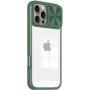 Tok csúszó kameralencsevédővel iPhone 16 Pro-hoz - Olive