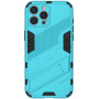 Tartós védőburkolat állvánnyal iPhone 16 Pro Max-hoz - kék