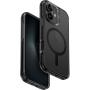 UNIQ Combat MagClick borító színes kerettel és MagSafe iPhone 16-hoz - fekete