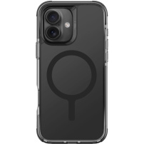 UNIQ Combat MagClick borító színes kerettel és MagSafe iPhone 16-hoz - fekete