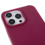 Matt borítás állítható pánttal iPhone 15 Pro-hoz - bordó