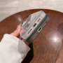 Tok lebegő flitterekkel és MagSafe iPhone 16 Pro készülékhez - szürke