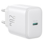 JOYROOM JR-TCF20 gyorstöltő adapter USB-C porttal - 20W - fehér