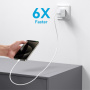 JOYROOM JR-TCF24 gyorstöltő adapter USB-C porttal - 30W - fehér