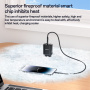 Yesido YC68 töltő adapter kijelzővel és USB-C / USB-A portokkal - 20W - fekete