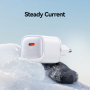 USAMS CC248 gyorstöltő adapter USB-C porttal - 20W - fekete