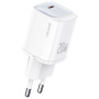 USAMS CC248 gyorstöltő adapter USB-C porttal - 20W - fehér