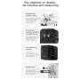 TOTUDESIGN 635DQ univerzális utazóadapter USB-C / 2x USB-A portokkal és kihúzható dugókkal - 20W - fekete