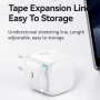 USAMS US-CC209 adapter szett USB-C porttal és kihúzható Lightning kábellel - 35W - fekete