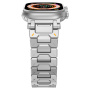Pathfinder rozsdamentes acél szíj Apple Ultra 49mm / 46mm / 45mm / 44mm / 42mm karórához - ezüst