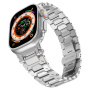 Pathfinder rozsdamentes acél szíj Apple Ultra 49mm / 46mm / 45mm / 44mm / 42mm karórához - ezüst