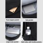 Univerzális hátizsák zsebekkel iPad / MacBook számára 16"-ig - fekete