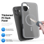 DUX DUCIS Yind matt burkolat MagSafe-el* iPhone 16 Plus készülékhez - szürke