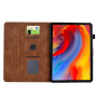 Behajtható tok kártyanyílással és virágtémával iPad 10,2"-hez (2019-2021) / Air 3 (2019) / Pro 10,5" - barna