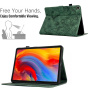 Behajtható tok Kártyanyílás virágmintás tok iPad 10,2"-hez (2019-2021) / Air 3 (2019) / Pro 10,5" - sötétzöld