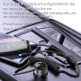 Yesido Y58 autós töltő szett USB-C / USB-A portokkal és Lightning és USB-C kábellel - 60W - 1,2 m - fekete