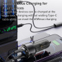 Yesido Y58 autós töltő szett USB-C / USB-A portokkal és Lightning és USB-C kábellel - 60W - 1,2 m - fekete