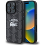 Lacoste Kevert monogram borító MagSafe-el* iPhone 16 Pro Max készülékhez - fekete