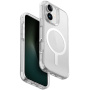 UNIQ Combat Luminous MagClick fedél ragyogással a sötétben kerettel és MagSafe iPhone 16-hoz – átlátszó