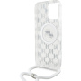 Karl Lagerfeld IML Monogram K&CH Heads tok zsinórral és MagSafe iPhone 16 Pro Max készülékhez - átlátszó
