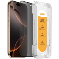 ENKAY edzett Anti-Spy üveg iPhone 16 Pro Max készülékhez