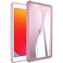 Fényes átlátszó borító iPad 10,2"-hoz (2019-2021) - rózsaszín