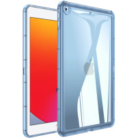 Fényes átlátszó borító iPad 10,2"-hoz (2019-2021) - kék