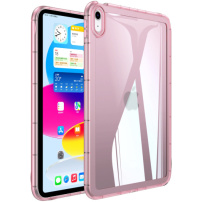 Fényes átlátszó burkolat iPad Air 4 (2020) / Air 5 (2022) készülékhez - rózsaszín