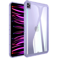 Fényes átlátszó burkolat iPad Pro 12,9"-hez (2018-2022) - lila