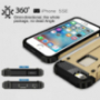 Szuper ellánálló "Armor" tok iPhone 5 / 5S / SE (2016) -re - arany